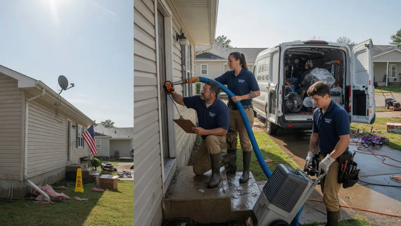 Ceiling Water Damage Restoration in Bunker Hill, KS near me